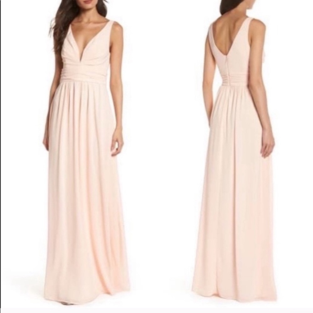 Lulus Blush Bridesmaid Dress